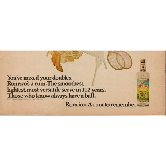 1970 Ronrico Puerto Rican Rum Vintage Print Ad (L12) - Picture 3 of 3